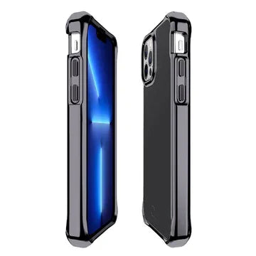 Itskins Hybrid Glass iPhone 13 Pro Cover - Space Grey - Tashqila Itskins Hybrid Glass iPhone 13 Pro Cover - Space Grey - Tashqila